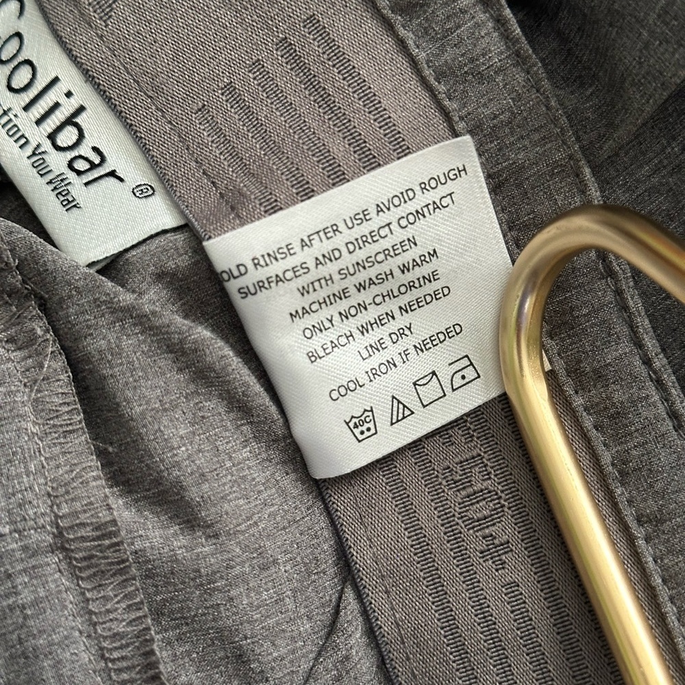 Coolibar Avalos Travel Pant UPF 50+ Protection Gray Grey Size 38X32 Men’s - Picture 7 of 7